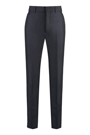 Wool blend tailored trousers-0